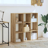 Bookcase Artisian Oak 102x32x102 cm Engineered Wood 852824