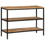 Console Table 100x35x70 cm Solid Rough Wood Mango 374073