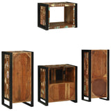 Bathroom Furniture Set 4 pcs Multicolour Solid Reclaimed Wood 3305667