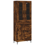 Highboard Smoked Oak 69.5x34x180 cm Engineered Wood 3198662