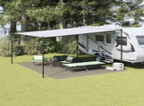 Tent Carpet Folding Manual Light Grey 500 x 400 cm Polyethylene 42000201