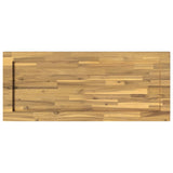 Rectangular Table Top 130 x 40 x 3.5 cm Rectangular White 938217