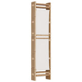 Folding 4-Panel Room Divider 160 cm Bamboo and Canvas 350624