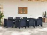 Garden Dining Set 9 pcs Anthracite Polypropylene 3378576