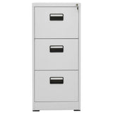 Filing Cabinet Light Grey 46x62x102.5 cm Steel 20123