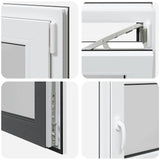 Basement Window "RISOR" 110x60 cm Tilt&Turn DIN Right Anthracite 4108414