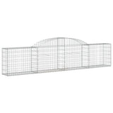 Arched Gabion Baskets 20 pcs 300x30x60/80 cm Galvanised Iron 3146499