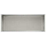 Garden Planter 2 pcs Silver 100 x 40 x 40 cm Stainless Steel 8005255