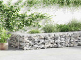 Gabion Wall with Covers Galvanised Steel 900x50x50 cm 143587