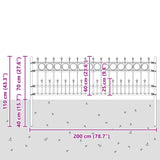 Spike Ring Fence HORST Black 42030105