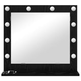 Vanity Mirror Rectangular with Mirror Black Oak 60 x 55 x 18 cm 868286