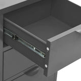 Sideboard Anthracite 75x35x70 cm Steel and Tempered Glass 336075