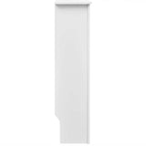 White Radiator Cover Heating Cabinet 112 cm Engineered Wood 242189