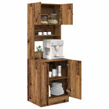 Kitchen Sideboard with Shelf 2 pcs Old Wood 60 x 50 x 180 cm 3365555