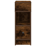 Bedside Cabinet with Drawer Smoked Oak 25x31x66 cm 858622