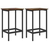 Bar Stool 2 pcs Smoked Oak 40 x 32 x 64 cm Engineered Wood 8006132