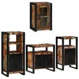 Bathroom Furniture Set 4 pcs Multicolour Solid Reclaimed Wood 3305699