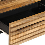 Sideboard 60x34x75 cm Solid Wood Rough Mango 377451