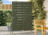 Privacy Screen Olive 100 x 50 x 180 cm Steel 868566