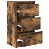 Sideboard Smoked Oak 37.5x35x76 cm Engineered Wood 861728