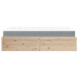 Bed with Mattress 120x200 cm Solid Wood Pine 3281937