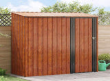 Garden Sheds Brown 203 x 85.5 x 200 cm Metal 42011304