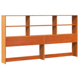 Bed Frame with Storage Headboard Wax Brown 200 x 200 cm 3422705