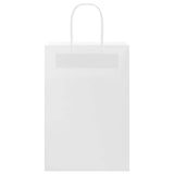 Paper Bags 250 pcs with Handles White 21x11x31 cm 4101616