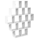 Wall Shelf White 120 x 20 x 136 cm Engineered Wood 8012156