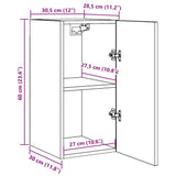 TV Cabinets 2 pcs Old Wood 30.5x30x60 cm Engineered Wood 856391