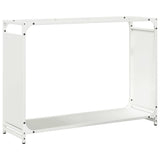 Firewood Rack White 90x28x65 cm Cold-rolled steel 864204
