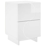 Bedside Cabinet High Gloss White 33.5 x 34.5 x 50 cm 8011395