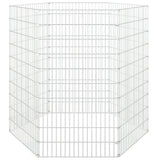 Free Range Animal Enclosure 6-Panel 54x100 cm Galvanised Iron 171581