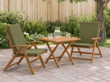 High Back Chair Cushion GEMERT 2 pcs 100% Polyester Olive Green 945861