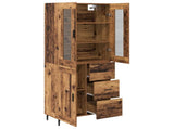 Highboard with Drawer 2 pcs Old Wood Engineered Wood 3415695