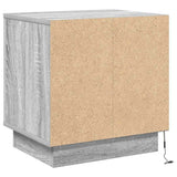 Bedside Cabinet 2 pcs Grey 44 x 34.5 x 45 cm Engineered Wood 869573