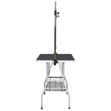 Adjustable Dog Grooming Table with 2 Loops and Basket 171069