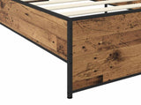 Bed Frame Old Wood 80 x 200 cm Engineered Wood 8009097