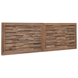 Bed Headboard Natural Solid Teak Wood 42024549