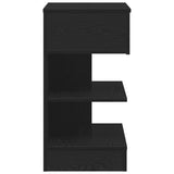 Bedside Cabinet Black Oak 40 x 35 x 65 cm Engineered Wood 862699