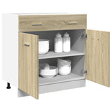 Drawer Bottom Cabinet Lyon Sonoma Oak 80x46x81.5 cm Engineered Wood 849615