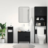 Bathroom Sink Cabinet Black Oak 65 x 33 x 60 cm Engineered Wood 862892