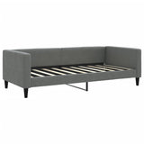 Day Bed without Mattress Dark Grey 90x190 cm Single Fabric 353997