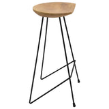 Bar Stools 2 pcs Solid Teak Wood 285203