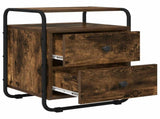 Bedside Cabinet Smoked Oak 40 x 36.5 x 50 cm Engineered Wood 8007627