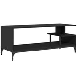 TV Cabinet Black 102x40x41 cm Engineered Wood and Powder-coated Steel 842411