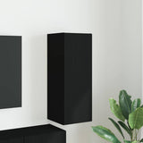 TV Wall Cabinet Black 30 x 31 x 80 cm Engineered Wood 892291