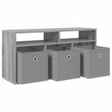 Lowboard with Drawer Grey Sonoma 87 x 27.5 x 43 cm 8000585