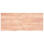 Bathroom Countertop Light Brown 140x60xcm Treated Solid Wood 3156151
