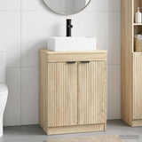 Bathroom Furniture Set Sonoma Oak Engineered Wood 3404242
